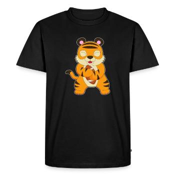 Sports de football américain des Tigers - T-shirt Premium bio Homme - noir - Devant - Nico (187cm)