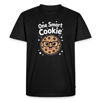 Un Cookie Intelligent - Cookie Intelligent avec des Lunettes - T-shirt Premium bio Homme - noir - Devant - Nico (187cm)