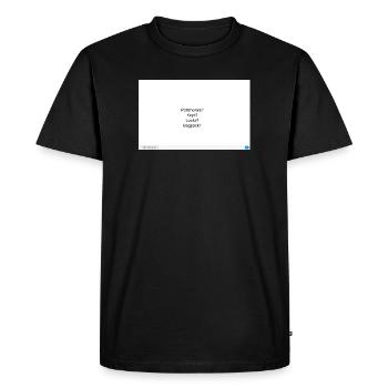 Everyday Questions Wallet Keys - Men's Premium Organic T-Shirt - black - Front - Nico (187cm)