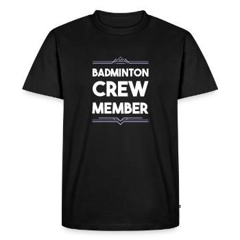 Équipe de badminton - T-shirt Premium bio Homme - noir - Devant - Nico (187cm)