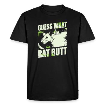 Rat, rat de maison, propriétaire de rats, amoureux des rats - T-shirt Premium bio Homme - noir - Devant - Nico (187cm)