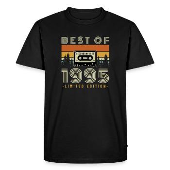 1995 Vintage Rétro Cadeau D'anniversaire - T-shirt Premium bio Homme - noir - Devant - Nico (187cm)