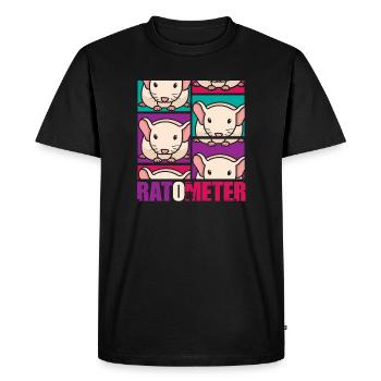 Rat, rat de maison, propriétaire de rats, amoureux des rats - T-shirt Premium bio Homme - noir - Devant - Nico (187cm)