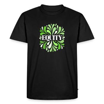 Equity Vert Élégance Circulaire - T-shirt Premium bio Homme - noir - Devant - Nico (187cm)