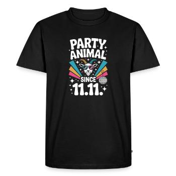 Karneval Party Kölner Animal Since 11.11. Köln - Men's Premium Organic T-Shirt - black - Front - Nico (187cm)