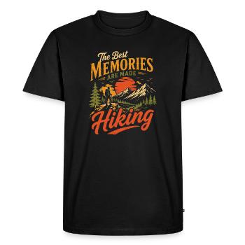 Mountain Hiking Adventure - Men's Premium Organic T-Shirt - black - Front - Nico (187cm)