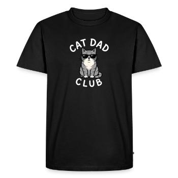 Club de Papa Chat – Daddies de Chat Daddies drôles pour hommes - T-shirt Premium bio Homme - noir - Devant - Nico (187cm)
