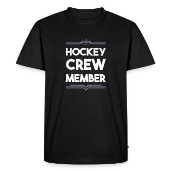 Hockey Crew - T-shirt Premium bio Homme - noir - Devant - Nico (187cm)