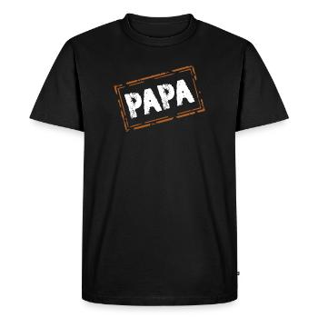 Dad - Men's Premium Organic T-Shirt - black - Front - Nico (187cm)