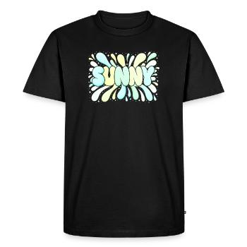 Bright Pastel Sun - Men's Premium Organic T-Shirt - black - Front - Nico (187cm)