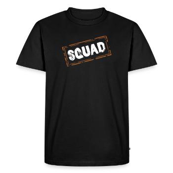 Squad - Men's Premium Organic T-Shirt - black - Front - Nico (187cm)