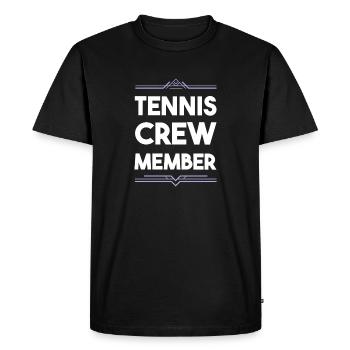 Équipe de tennis - T-shirt Premium bio Homme - noir - Devant - Nico (187cm)
