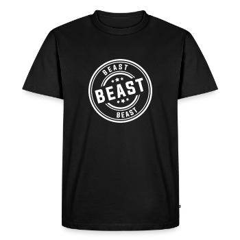 Timbre de la Bête - T-shirt Premium bio Homme - noir - Devant - Nico (187cm)