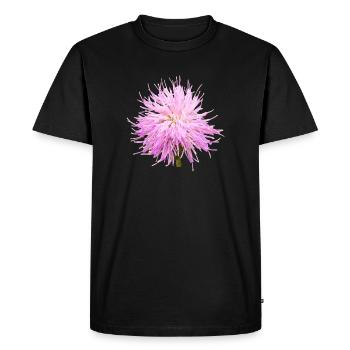 Vintage_Scottish_Thistle_Flower_for_Nature_Love - T-shirt Premium bio Homme - noir - Devant - Nico (187cm)