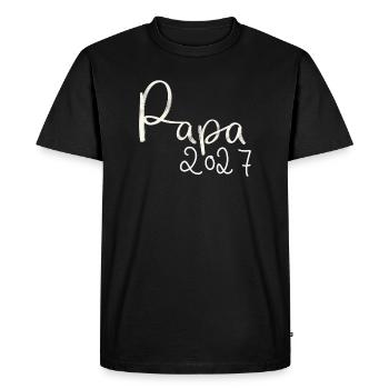 Papa 2027 - T-shirt Premium bio Homme - noir - Devant - Nico (187cm)