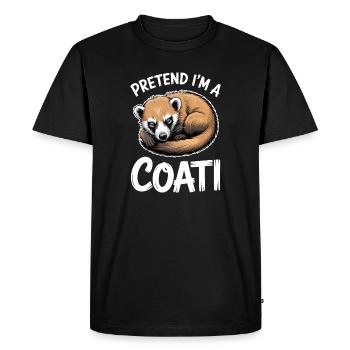 Coatis Sayings Funny Coatis Gift - Men's Premium Organic T-Shirt - black - Front - Nico (187cm)