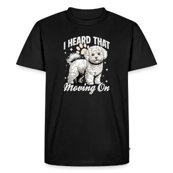 Bichon Frise Dog Breed - Men's Premium Organic T-Shirt - black - Front - Nico (187cm)