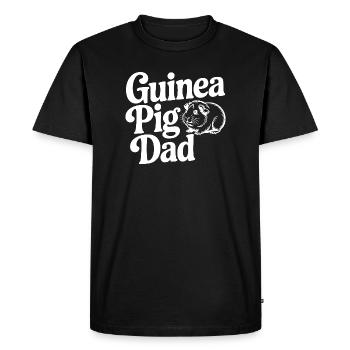 papa cochon d’Inde - T-shirt Premium bio Homme - noir - Devant - Nico (187cm)