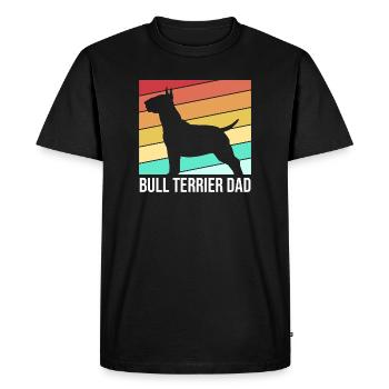 Bull terrier - T-shirt Premium bio Homme - noir - Devant - Nico (187cm)