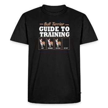 Bull terrier - Men's Premium Organic T-Shirt - black - Front - Nico (187cm)