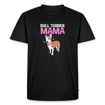Bull terrier - T-shirt Premium bio Homme - noir - Devant - Nico (187cm)