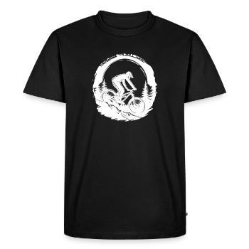 Amateurs de VTT - T-shirt Premium bio Homme - noir - Devant - Nico (187cm)