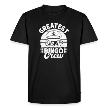 Bingo Player Greatest Crew Bingo - Men's Premium Organic T-Shirt - black - Front - Nico (187cm)