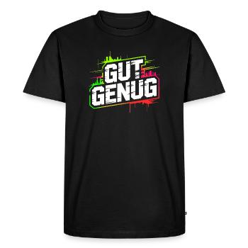 Assez bon amour de soi, je suis assez bon pour l’estime de moi - T-shirt Premium bio Homme - noir - Devant - Nico (187cm)