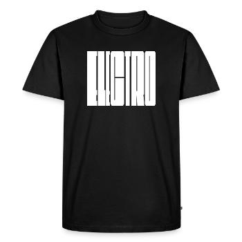 Musique électro design audacieux du logo - T-shirt Premium bio Homme - noir - Devant - Nico (187cm)