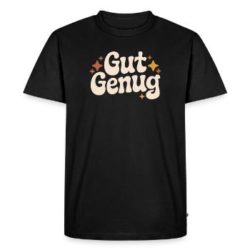 Assez bon amour de soi, je suis assez bon pour l’estime de moi - T-shirt Premium bio Homme - noir - Devant - Nico (187cm)