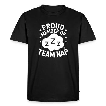 Équipe d’anesthésiste spécialiste de la sieste - T-shirt Premium bio Homme - noir - Devant - Nico (187cm)