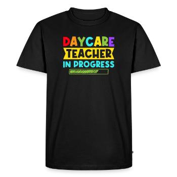 Pré-maternelle Enseignant Maternelle en cours - T-shirt Premium bio Homme - noir - Devant - Nico (187cm)