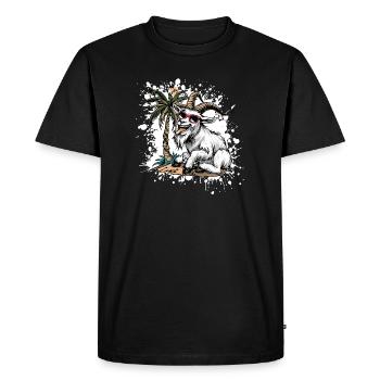 Mountain Goat Summer Comic - T-shirt Premium bio Homme - noir - Devant - Nico (187cm)