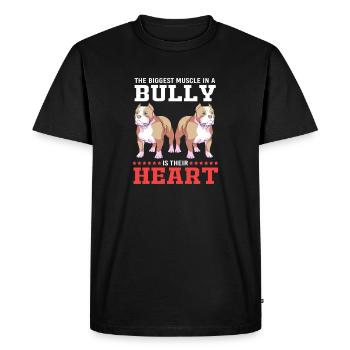 Cadeau American Bully Pet Dog Dog - T-shirt Premium bio Homme - noir - Devant - Nico (187cm)