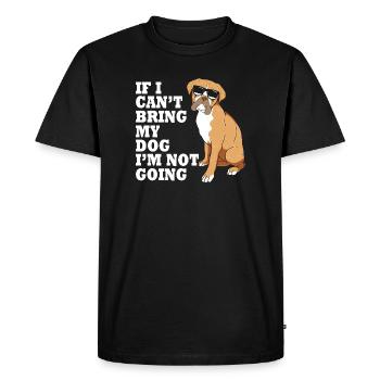 Chien Boxer - T-shirt Premium bio Homme - noir - Devant - Nico (187cm)