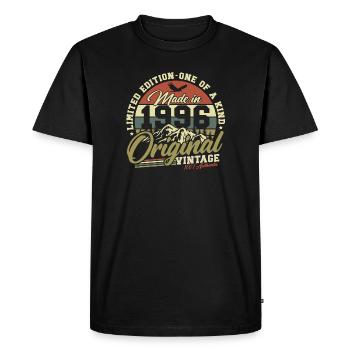 Original 1996 Vintage Vintage Cadeau d’anniversaire - T-shirt Premium bio Homme - noir - Devant - Nico (187cm)