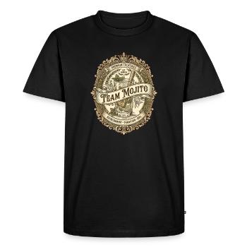 Bachelor Party Mojito Cocktail Bartender - Men's Premium Organic T-Shirt - black - Front - Nico (187cm)