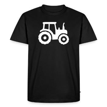 Tractor Agriculture Farmer Gift - Men's Premium Organic T-Shirt - black - Front - Nico (187cm)