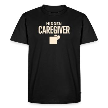 Aidant Familial Travailleur - T-shirt Premium bio Homme - noir - Devant - Nico (187cm)
