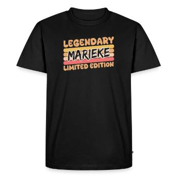Marieke légendaire - T-shirt Premium bio Homme - noir - Devant - Nico (187cm)