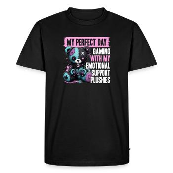 Pastel Goth Soft Goth Gaming Gamer - T-shirt Premium bio Homme - noir - Devant - Nico (187cm)