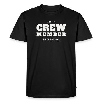 Événement du personnel de l’équipe Vintage Est Retro Member - T-shirt Premium bio Homme - noir - Devant - Nico (187cm)