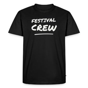 Festival Crew Brush Lettering Team Staff Event - Men's Premium Organic T-Shirt - black - Front - Nico (187cm)