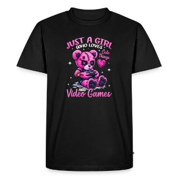 Pastel Goth Soft Goth Gaming Gamer - T-shirt Premium bio Homme - noir - Devant - Nico (187cm)