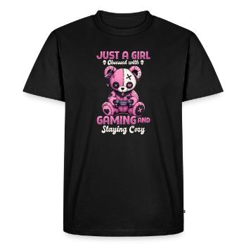 Pastel Goth Soft Goth Gaming Gamer - T-shirt Premium bio Homme - noir - Devant - Nico (187cm)