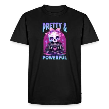 Pastel Goth Soft Goth Gaming Gamer - T-shirt Premium bio Homme - noir - Devant - Nico (187cm)