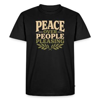 Protection of My Energy, Spiritual - Men's Premium Organic T-Shirt - black - Front - Nico (187cm)
