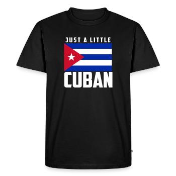 Juste un peu de drapeau cubain, de la fierté cubaine - T-shirt Premium bio Homme - noir - Devant - Nico (187cm)