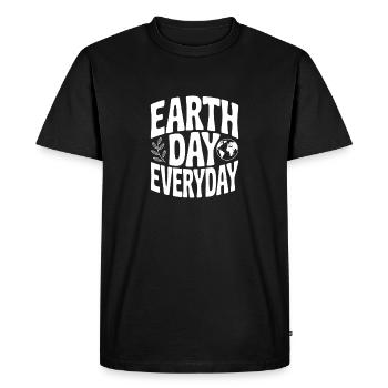 Jour de la Terre tous les jours - T-shirt Premium bio Homme - noir - Devant - Nico (187cm)