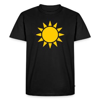 Cadeau de design minimaliste pour les vacances d’été du soleil - T-shirt Premium bio Homme - noir - Devant - Nico (187cm)